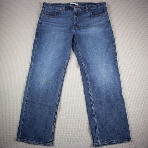 Levi's Relaxed Fit Blue Denim Jeans 38x30 - Picture 1 of 8